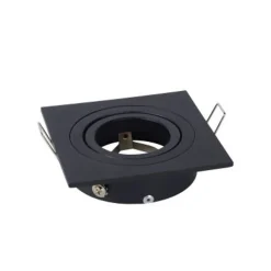 Lucide TUBE Inbouwspot GU10 Vierkant Ø9.2cm Zwart