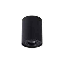 Lucide TUBE Spot Opbouw GU10 Rond D9.6 H12.5cm Zwart