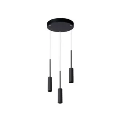 Lucide TUBULE Hanglamp Led 3x7W 2700K Zwart