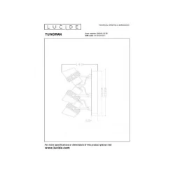 Lucide TUNDRAN Plafondspot-Zwart-Ø21-3xGU10-5W-Metaal