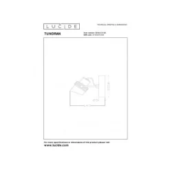 Lucide TUNDRAN Plafondspot-Zwart-1xGU10-5W-Metaal