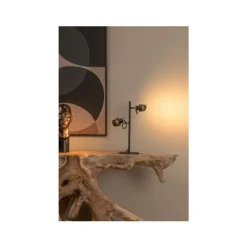 Lucide TUNDRAN Tafellamp-Zwart-2xGU10-5W-Metaal