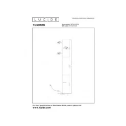 Lucide TUNDRAN Vloerlamp-Zwart-3xGU10-5W-Metaal