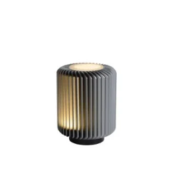 Lucide TURBIN - Tafellamp - Ø 10,6 cm - LED - 1x5W 3000K - Grijs