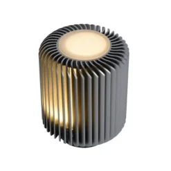 Lucide TURBIN - Tafellamp - Ø 10,6 cm - LED - 1x5W 3000K - Grijs