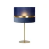 Lucide TUSSE. Tafellamp-Blauw-Ø30-1xE14-40W-Linnen