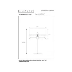 Lucide TUSSE. Tafellamp-Groen-Ø30-1xE14-40W-Linnen