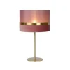Lucide TUSSE. Tafellamp-Roze-Ø30-1xE14-40W-Linnen