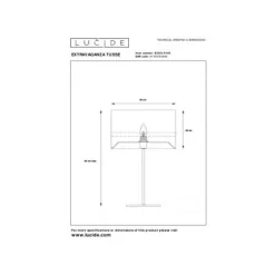Lucide TUSSE. Tafellamp-Roze-Ø30-1xE14-40W-Linnen