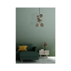 Lucide TYCHO - Hanglamp - Ø 25,5 cm - 6xG9 - Mat Goud / Messing