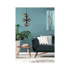 Lucide TYCHO - Hanglamp - Ø 25,5 cm - 6xG9 - Zwart