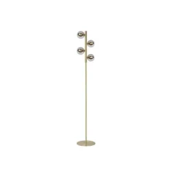 Lucide TYCHO - Vloerlamp - 4xG9 - Mat Goud / Messing