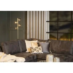 Lucide TYCHO - Vloerlamp - 4xG9 - Mat Goud / Messing