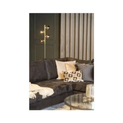 Lucide TYCHO - Vloerlamp - 4xG9 - Mat Goud / Messing