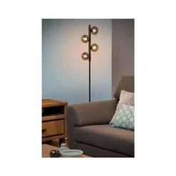Lucide TYCHO - Vloerlamp - 4xG9 - Zwart