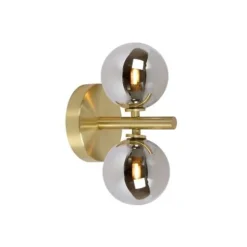 Lucide TYCHO - Wandlamp - 2xG9 - Mat Goud / Messing