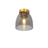 Lucide TYLER - Plafonnière Badkamer - Ø 16,1 cm - 1xG9 - IP44 - Mat Goud / Messing