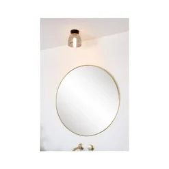 Lucide TYLER - Plafonnière Badkamer - Ø 16,1 cm - 1xG9 - IP44 - Zwart