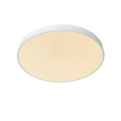Lucide UNAR Plafonnière-Wit-Ø60-LED Dimb.-60W-2700K
