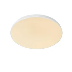 Lucide UNAR Plafonnière-Wit-Ø80-LED Dimb.-80W-2700K