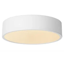 Lucide UNAR Plafonnière-Wit-Ø20-LED Dimb.-12W-2700K