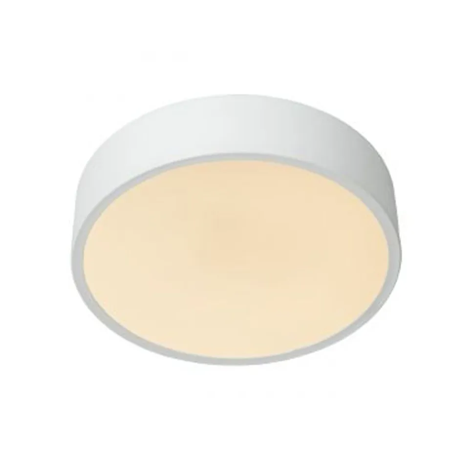 Lucide UNAR Plafonnière-Wit-Ø20-LED Dimb.-12W-2700K