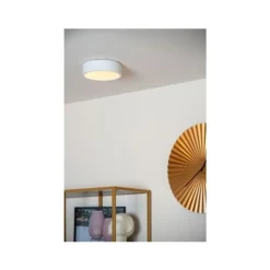 Lucide UNAR Plafonnière-Wit-Ø20-LED Dimb.-12W-2700K
