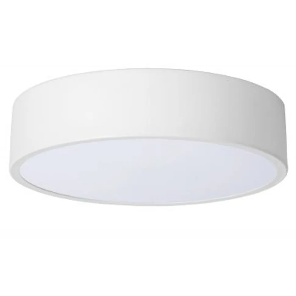 Lucide UNAR Plafonnière-Wit-Ø20-LED Dimb.-12W-2700K