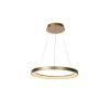 Lucide VIDAL - Hanglamp - Ø 58 cm - LED Dimb. - 1x48W 2700K - Mat Goud / Messing