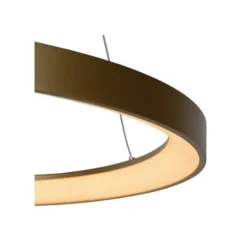 Lucide VIDAL - Hanglamp - Ø 58 cm - LED Dimb. - 1x48W 2700K - Mat Goud / Messing