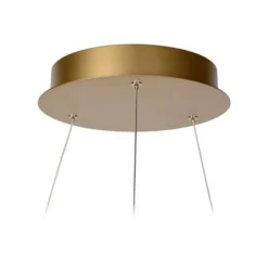 Lucide VIDAL - Hanglamp - Ø 58 cm - LED Dimb. - 1x48W 2700K - Mat Goud / Messing