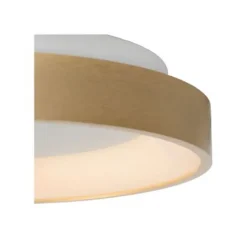Lucide VIDAL - Plafonnière - Ø 28 cm - LED Dimb. - 1x21W 2700K - Mat Goud / Messing Lucide