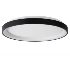 Lucide VIDAL Plafonnière-Zwart-Ø48-LED Dimb.-38W-2700K