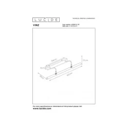 Lucide VINZ Schilderijve.-Zwart-4xG9-28W-Metaal