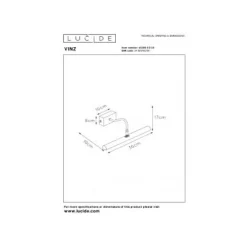 Lucide VINZ Schilderijve.-Zwart-2xG9-28W-Metaal