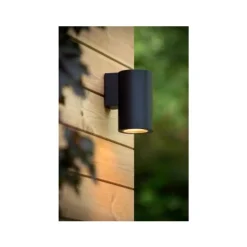 Lucide VOLANTIS Wandspot Buiten-Zwart-1xE27-40W-IP54