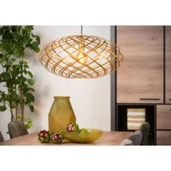Lucide WOLFRAM - Hanglamp - Ø 65 cm - 1xE27 - Mat Goud / Messing