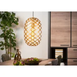 Lucide WOLFRAM - Hanglamp - Ø 32 cm - 1xE27 - Mat Goud / Messing