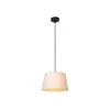 Lucide WOOLLY Hanglamp-Beige-Ø28-1xE27-60W-Katoen