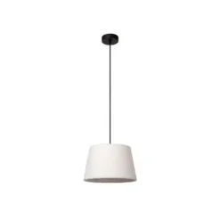 Lucide WOOLLY Hanglamp-Beige-Ø28-1xE27-60W-Katoen