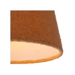 Lucide WOOLLY Hanglamp-Okerge.-Ø28-1xE27-60W-Katoen
