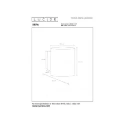 Lucide XERA - Wandlamp - Ø 8 cm - 1xG9 - Wit