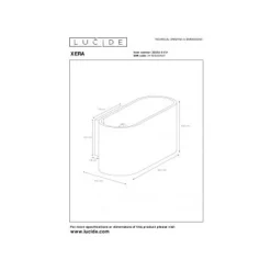 Lucide XERA - Wandlamp - 1xG9 - Wit
