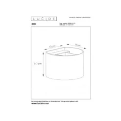 Lucide XIO Wandlicht Rond G9/4W 380LM 2700K Wit