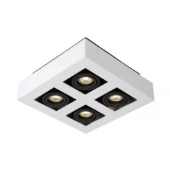 Lucide XIRAX Plafondlicht 4xGU10/5W LED DTW Wit