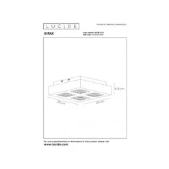 Lucide XIRAX Plafondlicht 4xGU10/5W LED DTW Wit