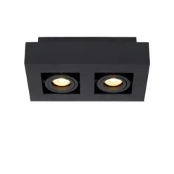 Lucide XIRAX Plafondlicht 2xGU10/5W DTW 3000K Zwart