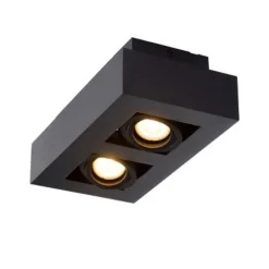 Lucide XIRAX Plafondlicht 2xGU10/5W DTW 3000K Zwart