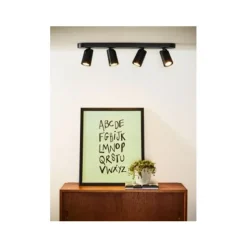 Lucide XYRUS Spot 4xGU10/5W incl.DTW L60 W9 H12.5cm Zwart