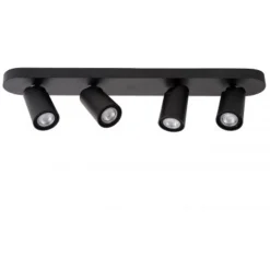 Lucide XYRUS Spot 4xGU10/5W incl.DTW L60 W9 H12.5cm Zwart